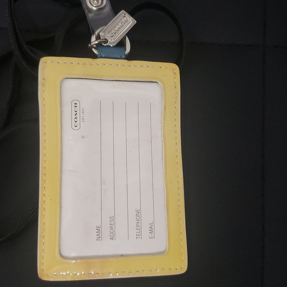COACH lanyard ID case,holder Rare to find - Picture 2 of 4